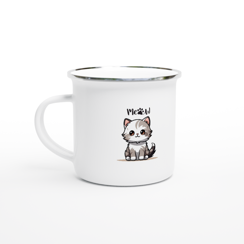 White 12oz Enamel Mug