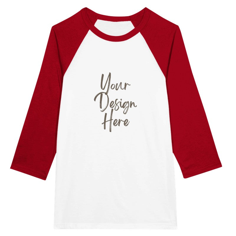 Women's 3/4 sleeve Raglan T-shirt(Front Only)