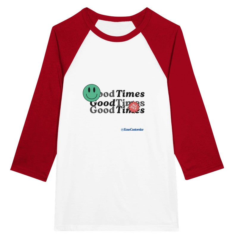 Women's 3/4 sleeve Raglan T-shirt(Front Only)