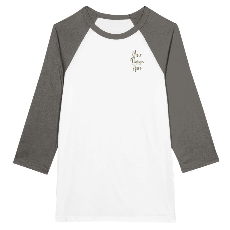 Men's Unisex 3/4 sleeve Raglan T-shirt - Embroidery