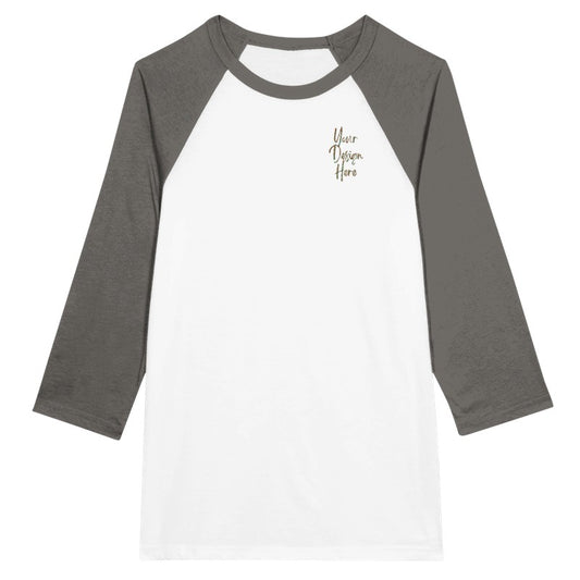 Men's Unisex 3/4 sleeve Raglan T-shirt - Embroidery