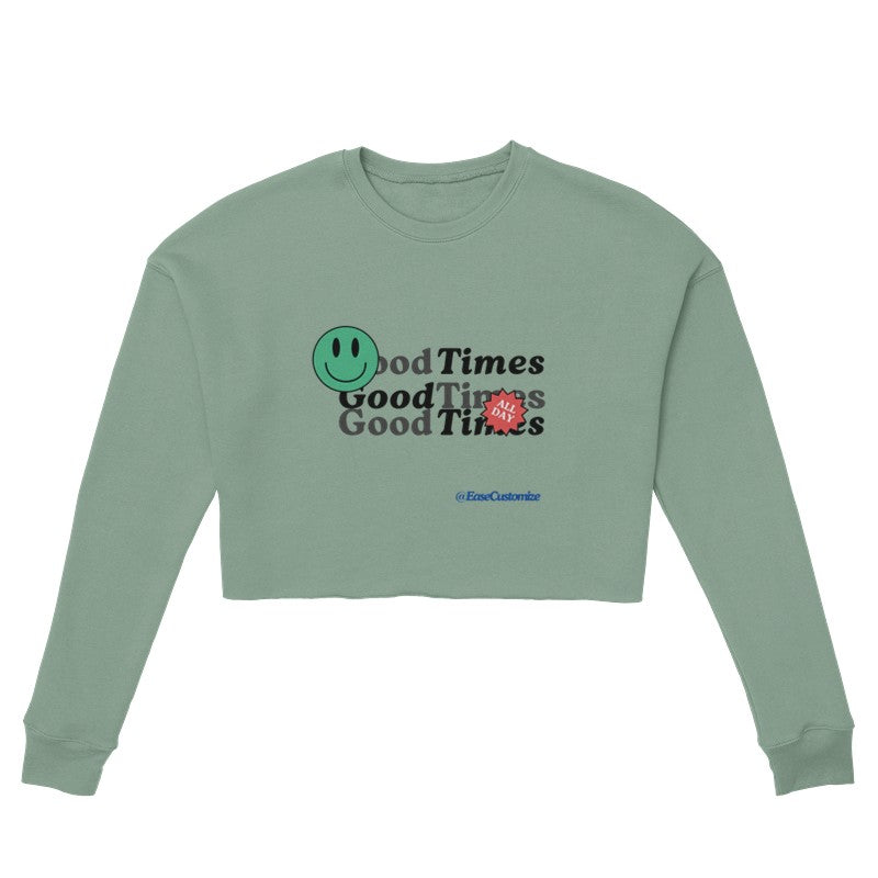 Women's Cropped Sweatshirt(Front Only)