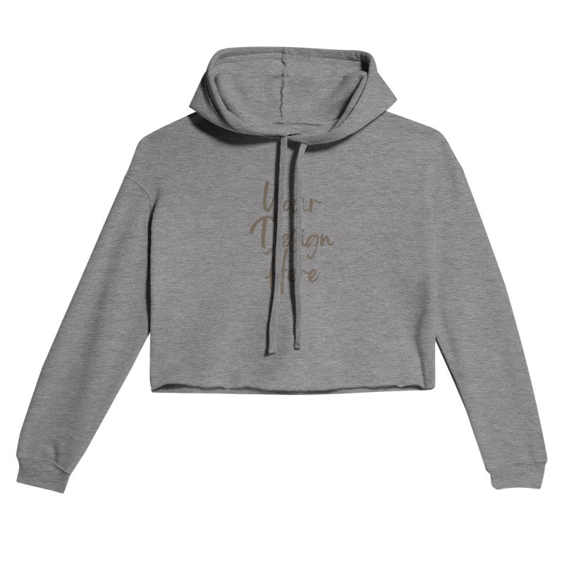 Women's Cropped Hoodie(Front Only)