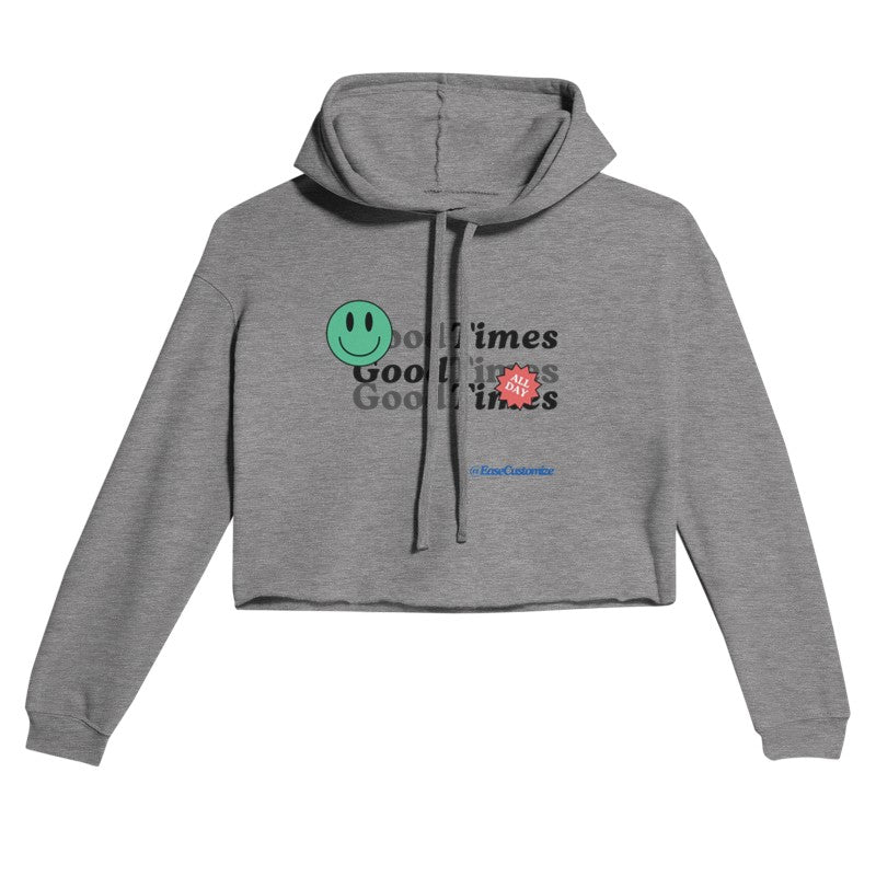 Women's Cropped Hoodie(Front Only)