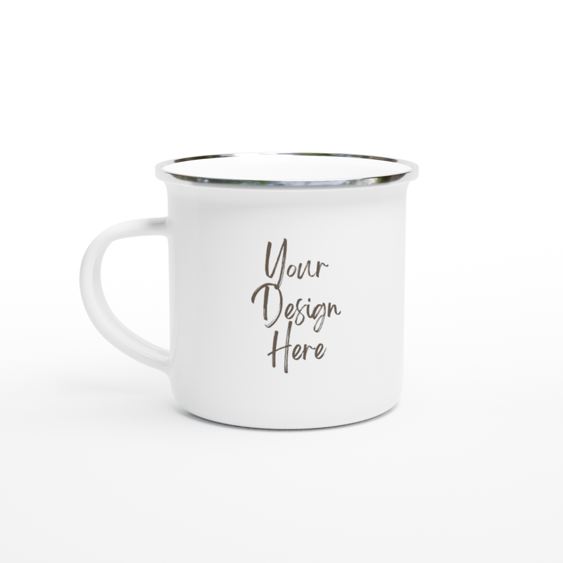 White 12oz Enamel Mug