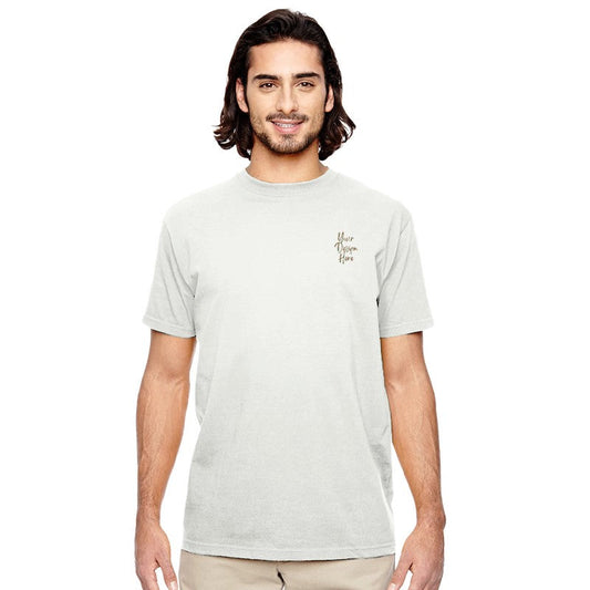 Organic Unisex Crewneck Men's T-shirt - Embroidery